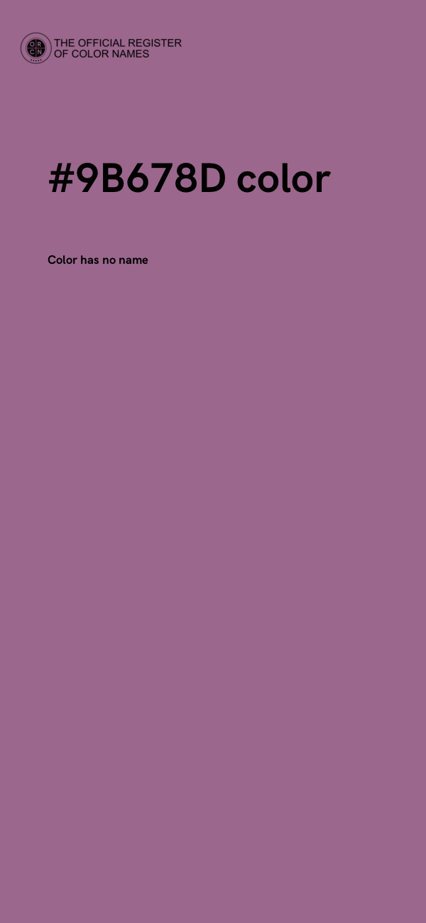 #9B678D color image