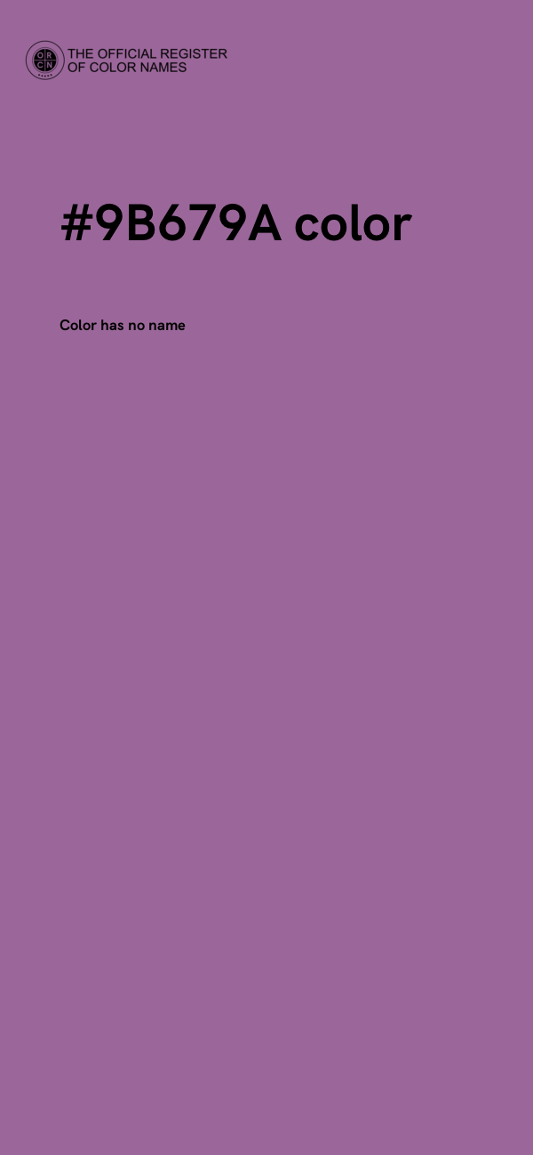 #9B679A color image
