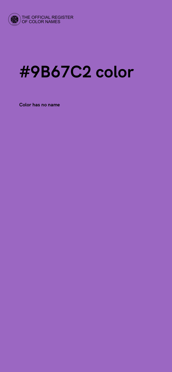 #9B67C2 color image