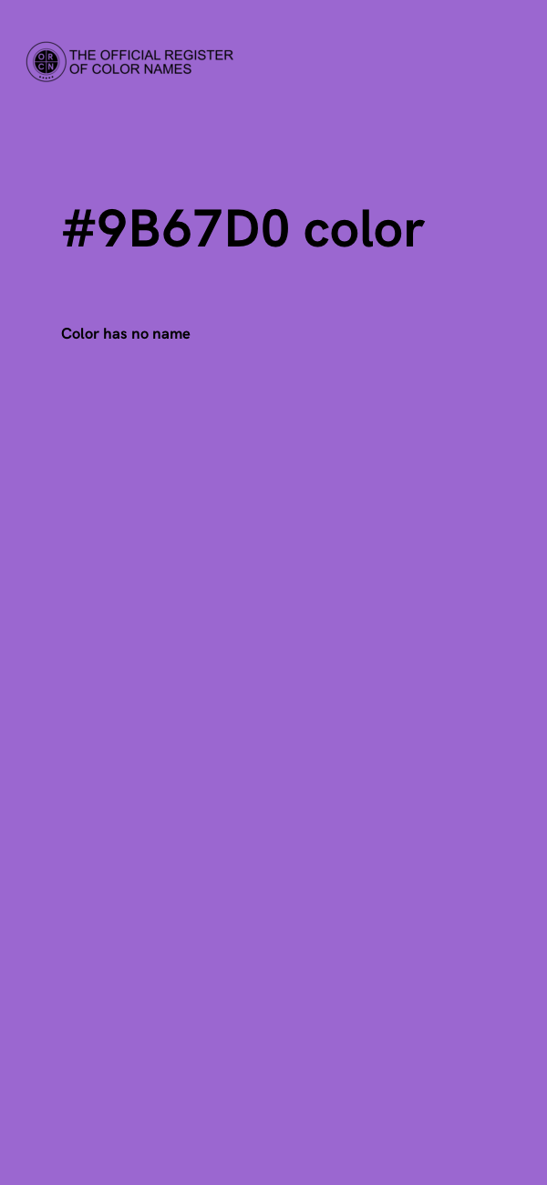 #9B67D0 color image