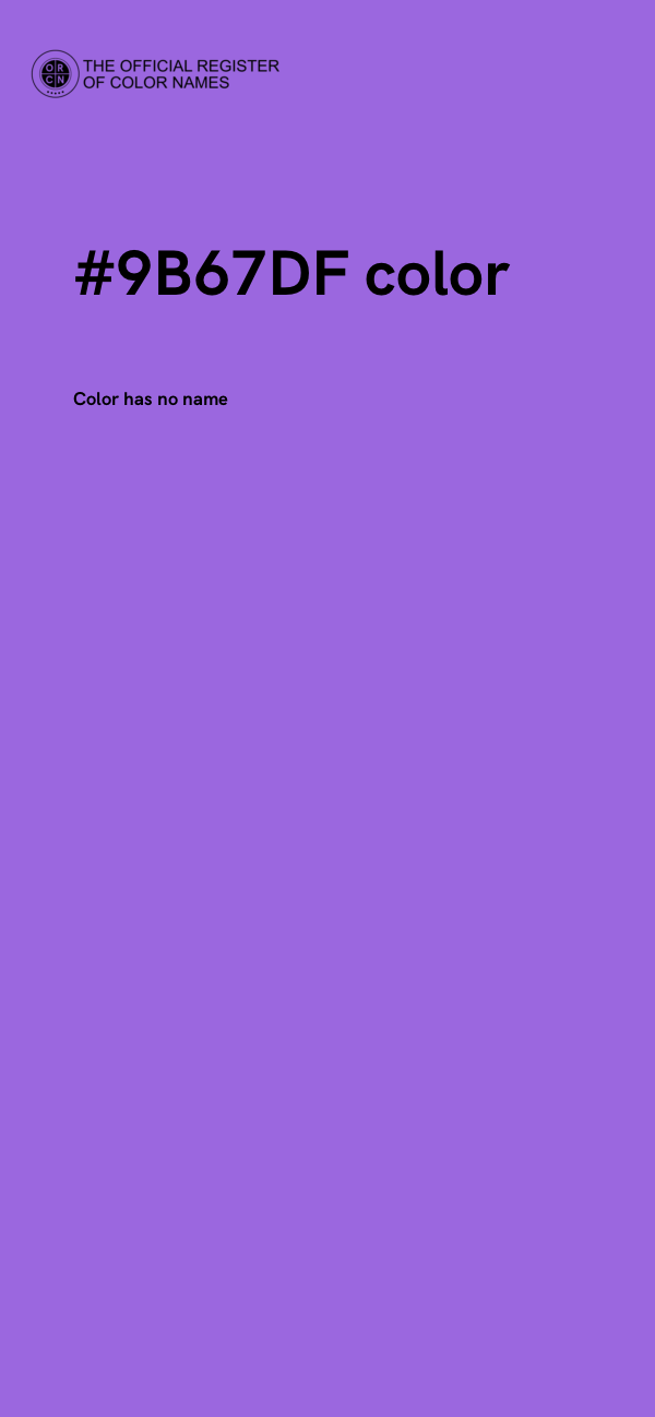 #9B67DF color image