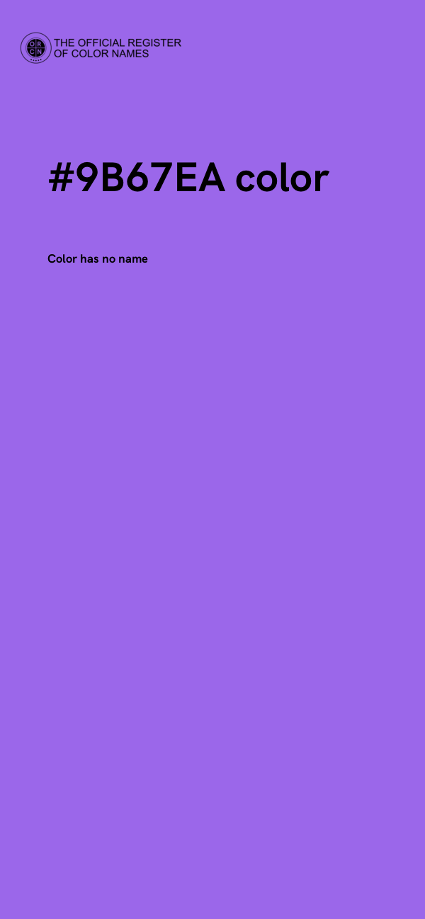 #9B67EA color image