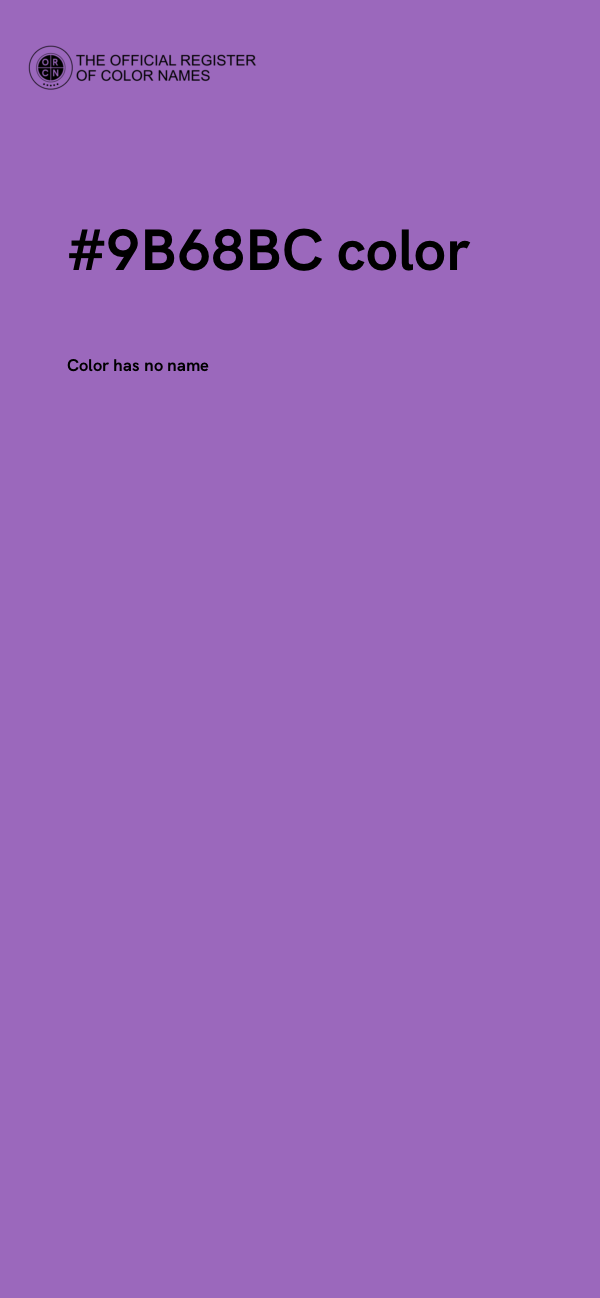 #9B68BC color image