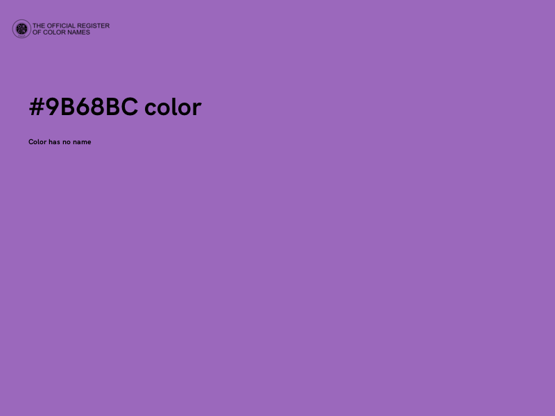 #9B68BC color image