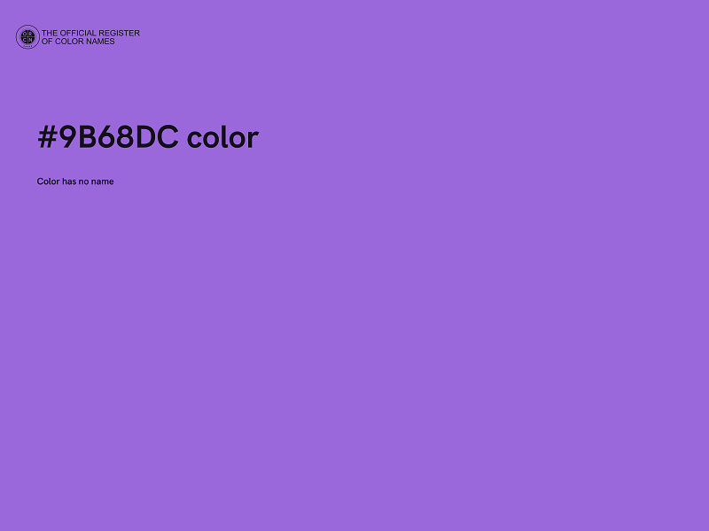 #9B68DC color image