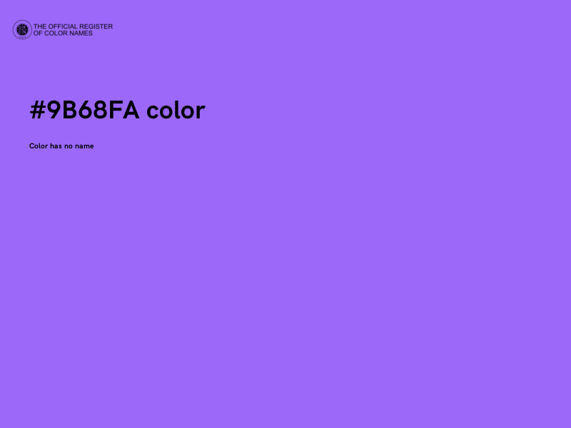 #9B68FA color image