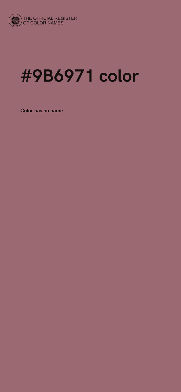 #9B6971 color image