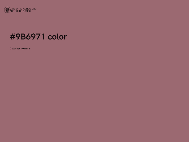 #9B6971 color image