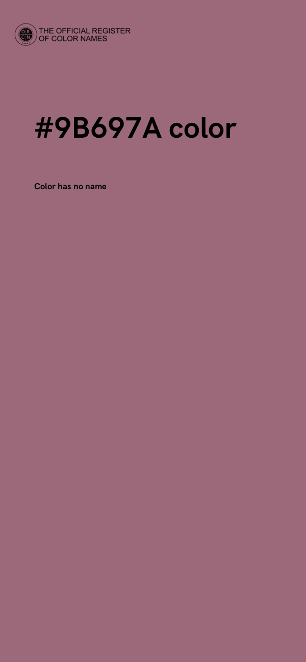 #9B697A color image