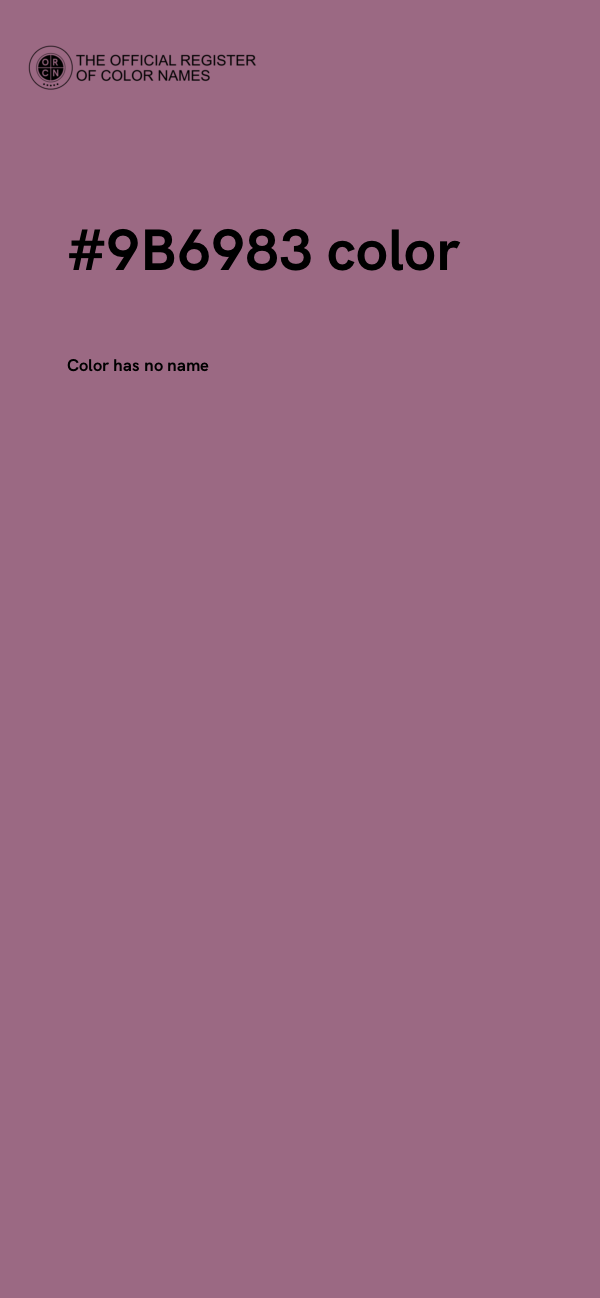 #9B6983 color image