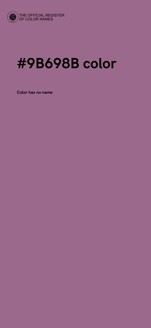 #9B698B color image