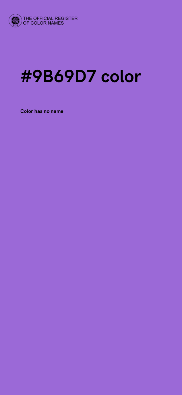 #9B69D7 color image