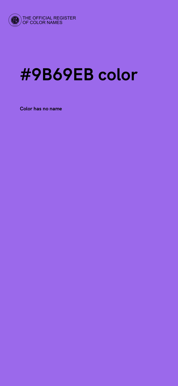 #9B69EB color image