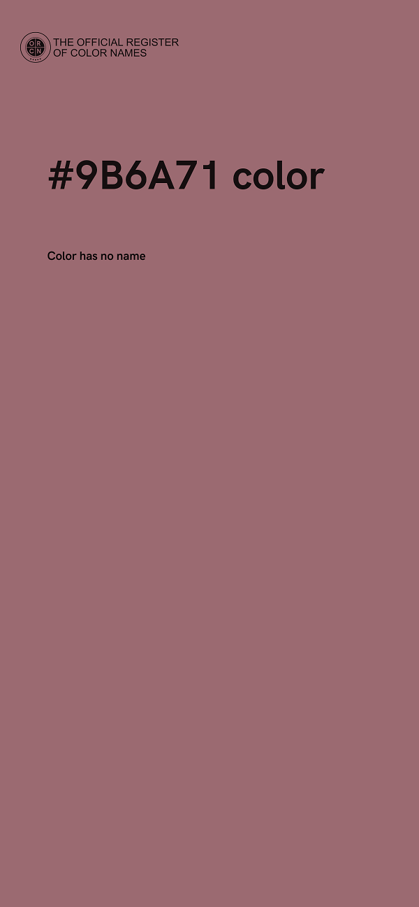 #9B6A71 color image