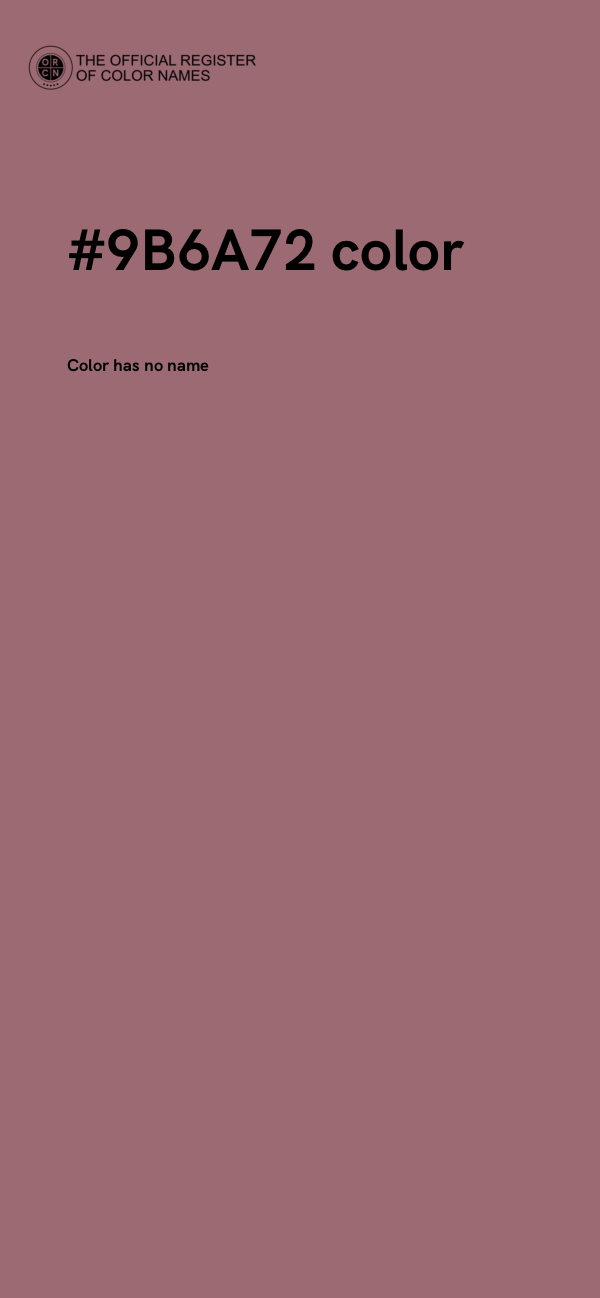 #9B6A72 color image
