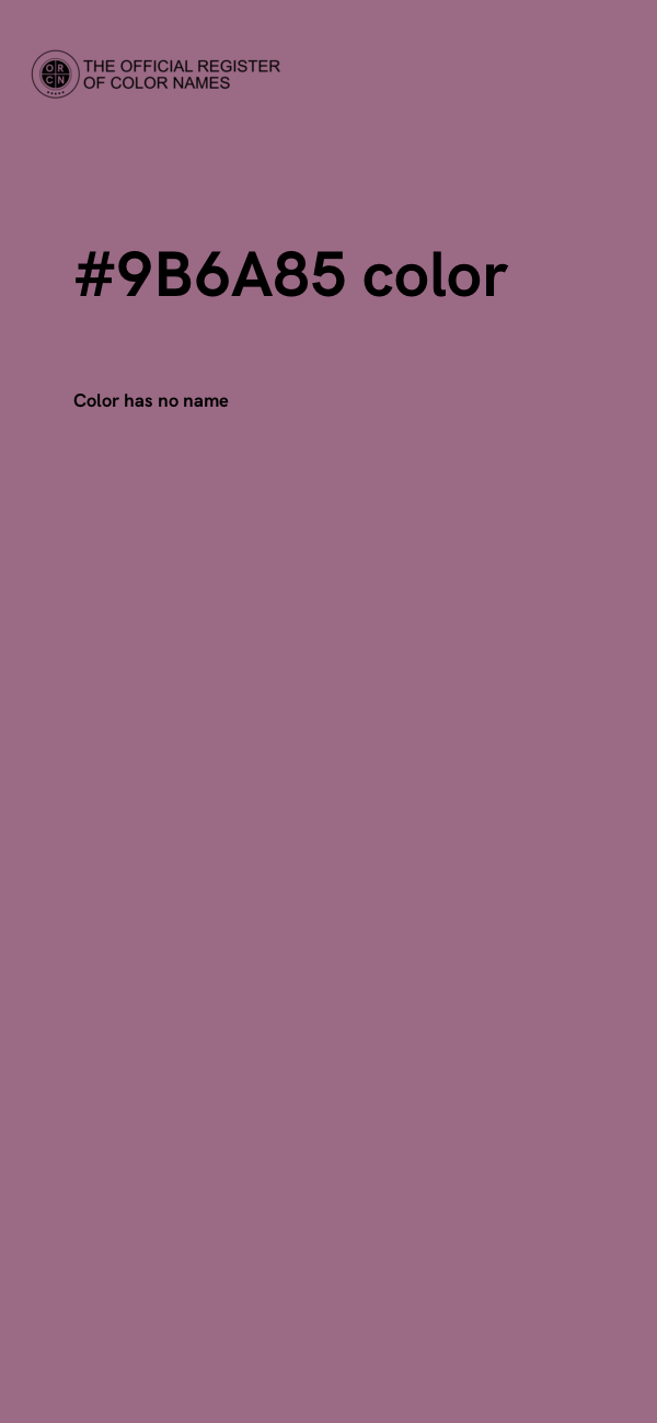#9B6A85 color image
