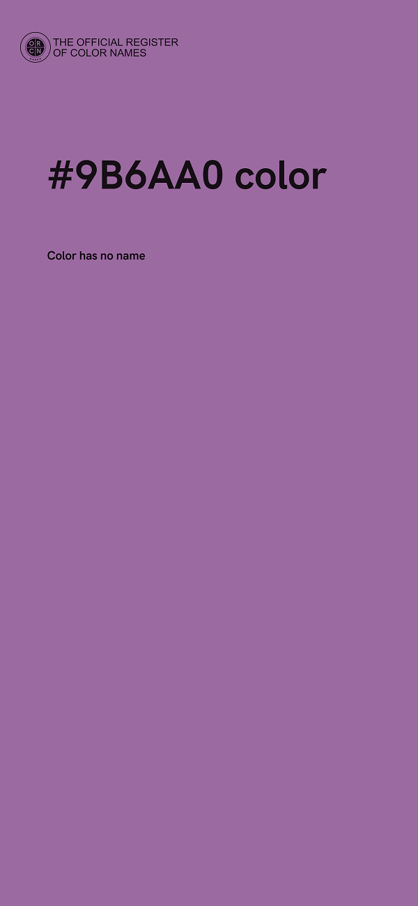 #9B6AA0 color image