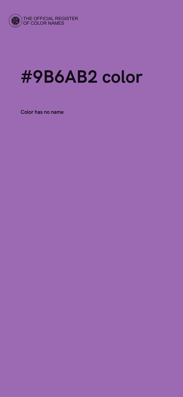 #9B6AB2 color image