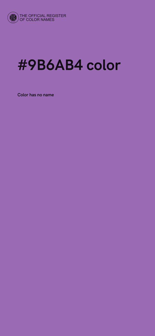 #9B6AB4 color image
