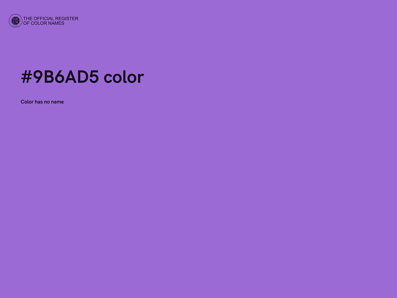 #9B6AD5 color image