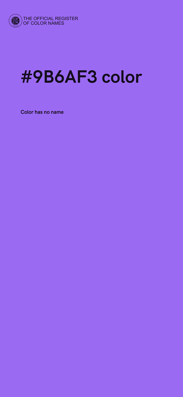 #9B6AF3 color image