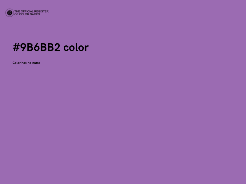 #9B6BB2 color image