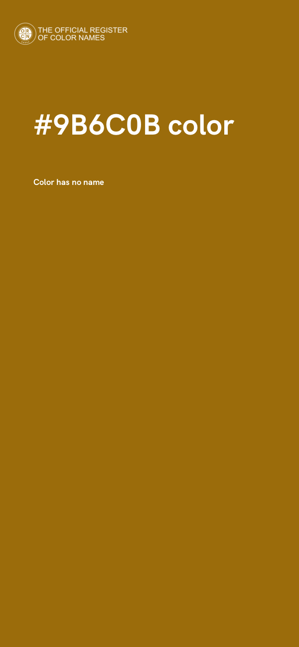 #9B6C0B color image