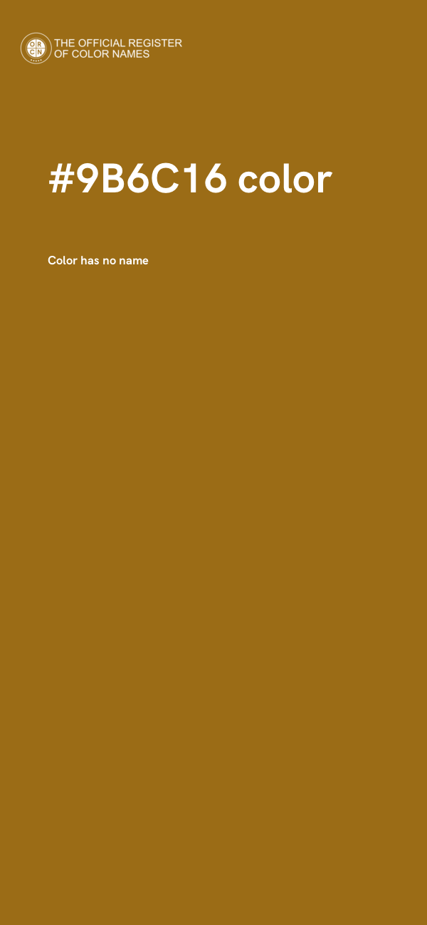#9B6C16 color image