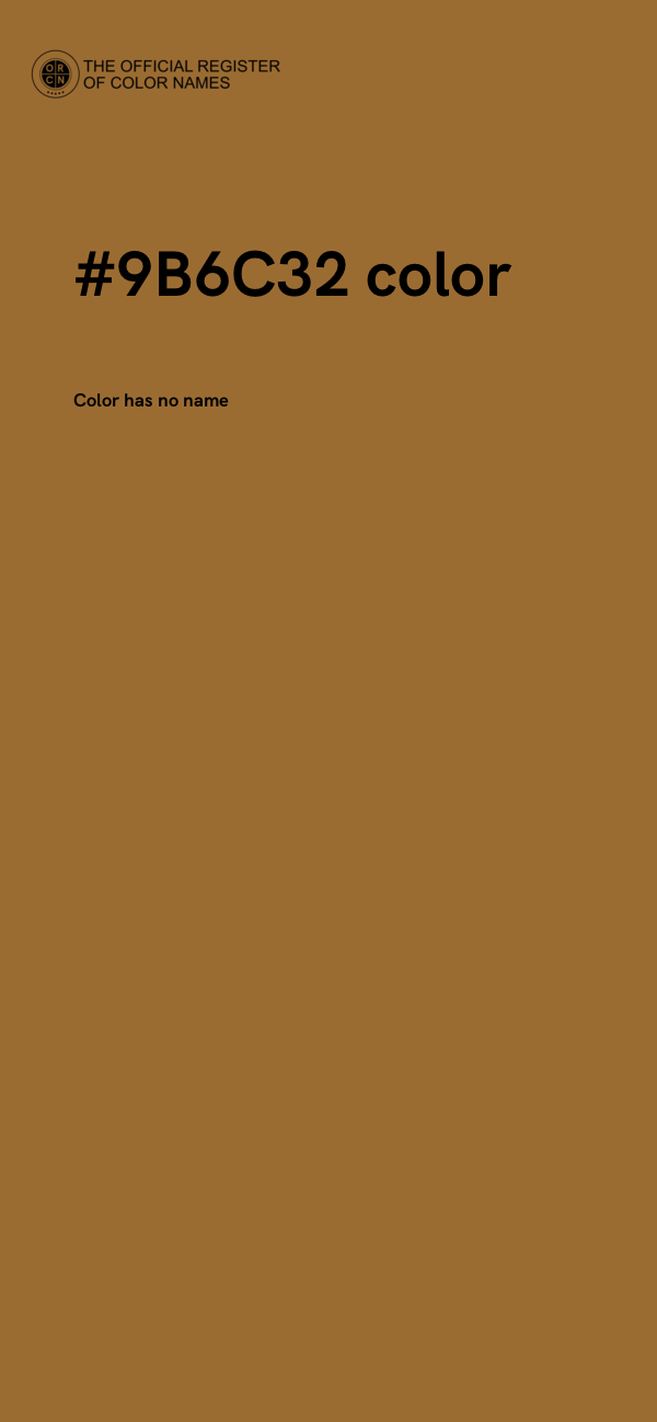 #9B6C32 color image