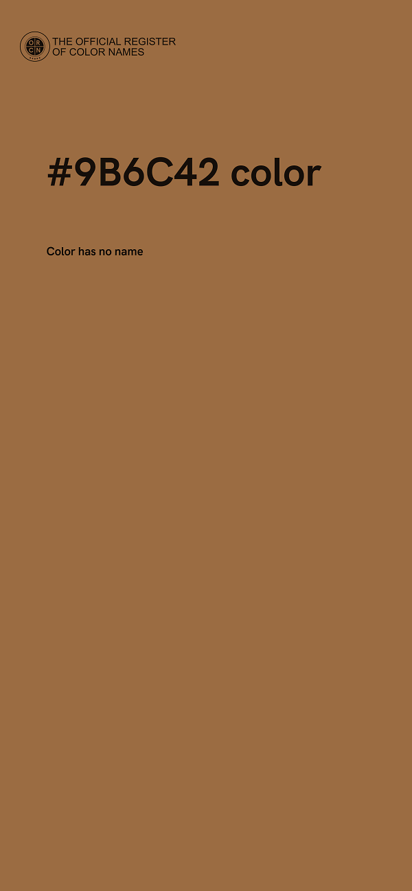 #9B6C42 color image