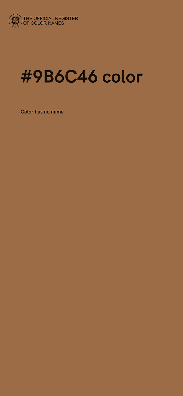 #9B6C46 color image