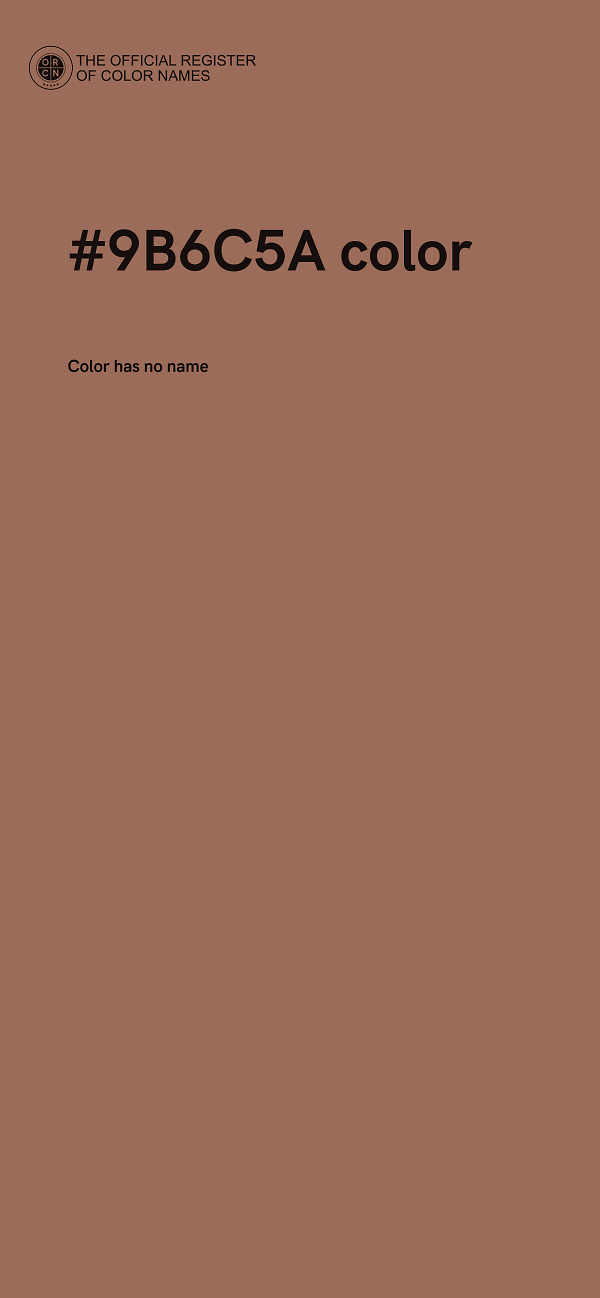 #9B6C5A color image
