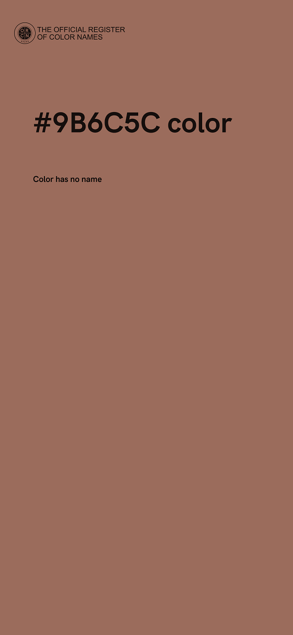 #9B6C5C color image