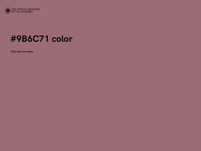 #9B6C71 color image