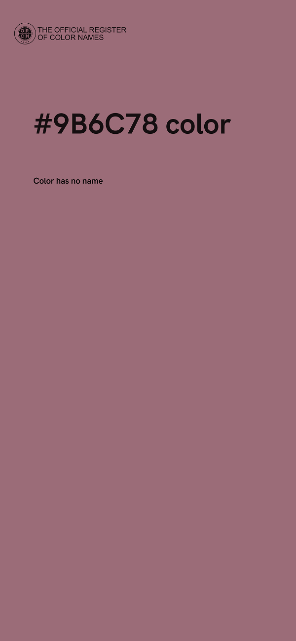 #9B6C78 color image