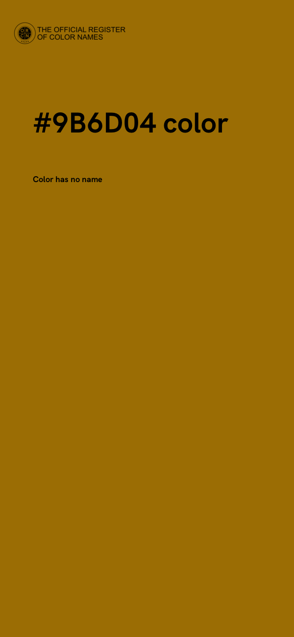 #9B6D04 color image