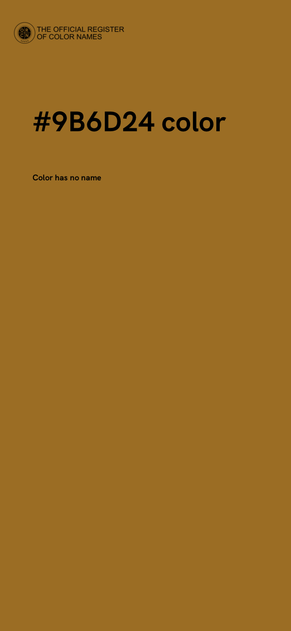 #9B6D24 color image