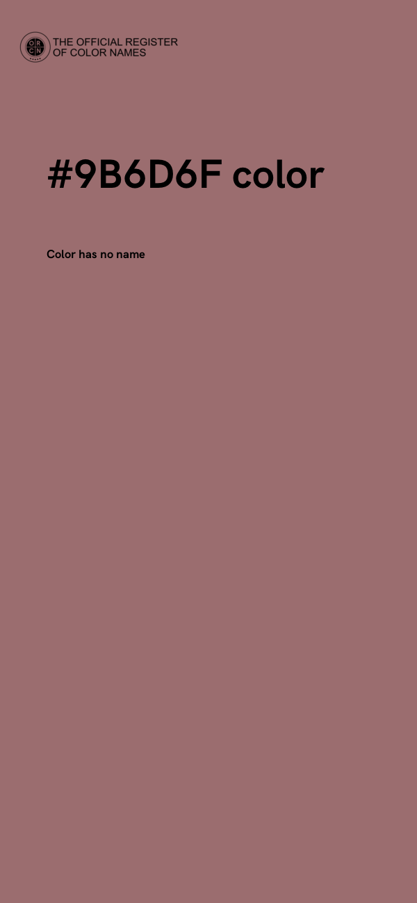 #9B6D6F color image