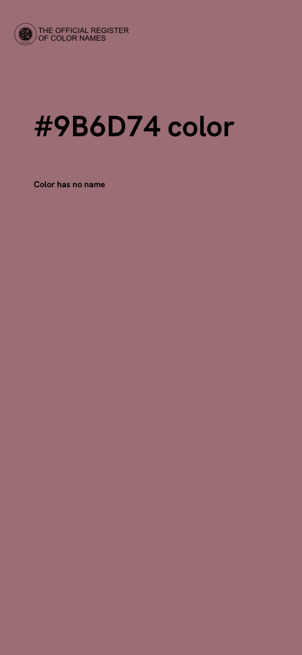 #9B6D74 color image