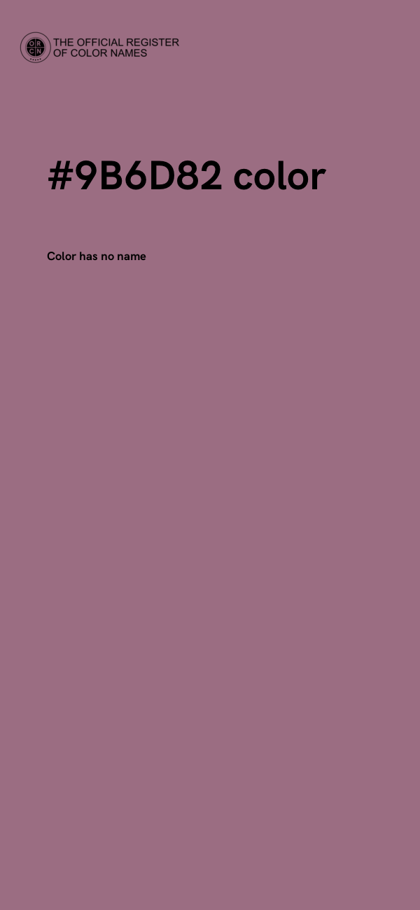 #9B6D82 color image