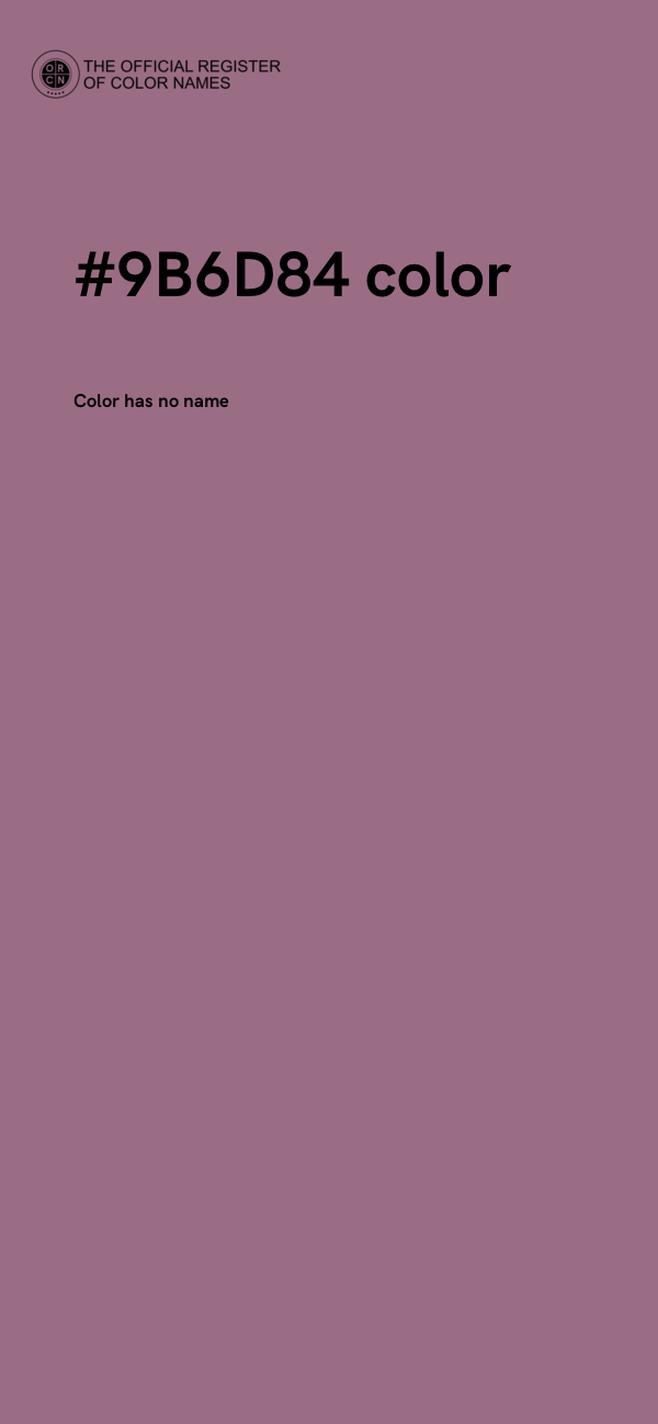 #9B6D84 color image