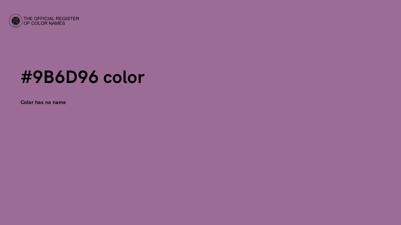 #9B6D96 color image