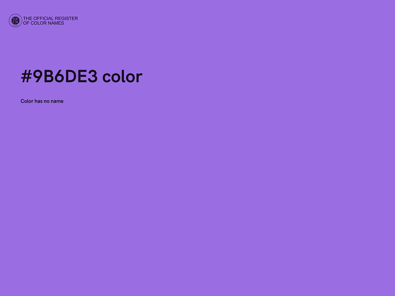 #9B6DE3 color image