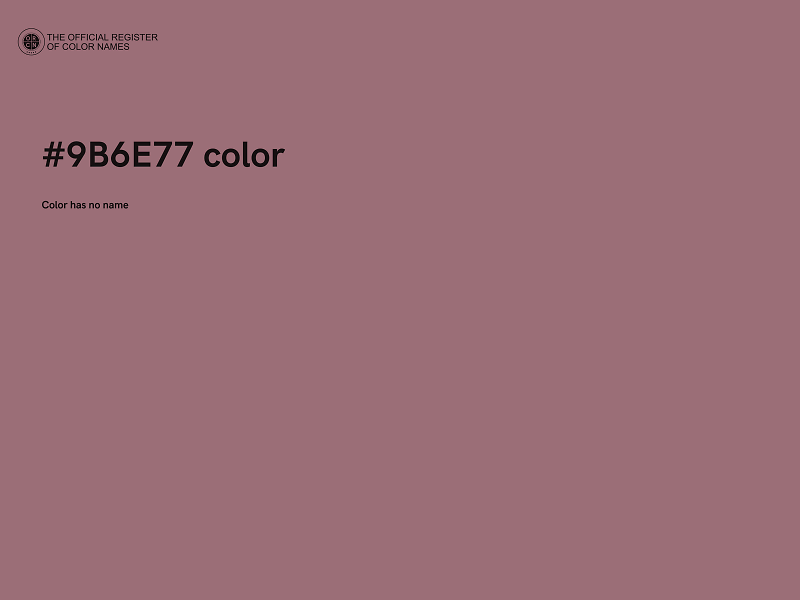 #9B6E77 color image