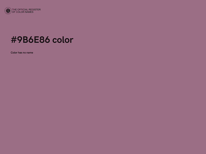 #9B6E86 color image