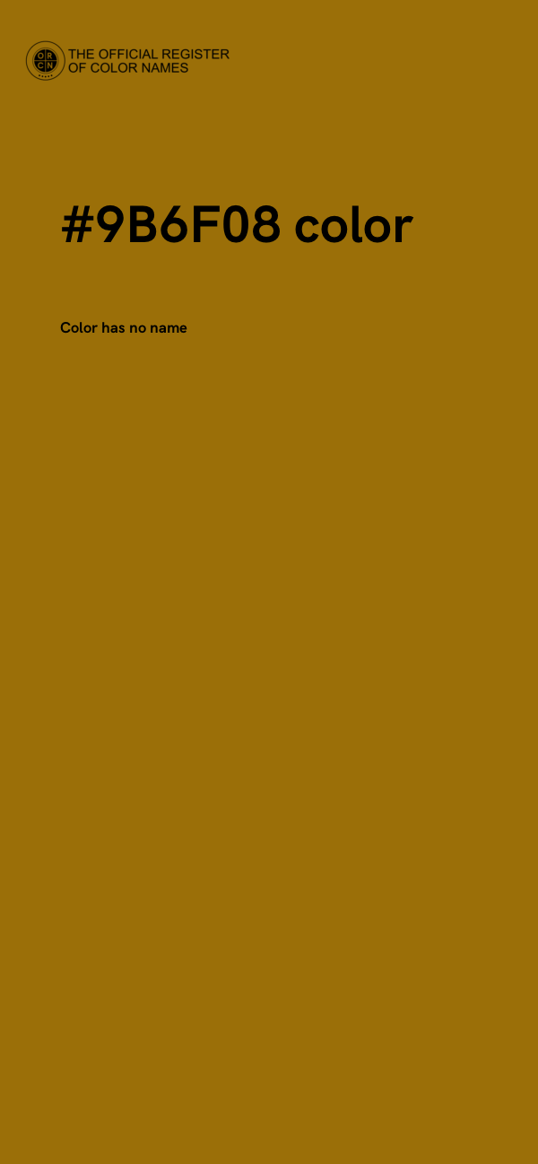 #9B6F08 color image