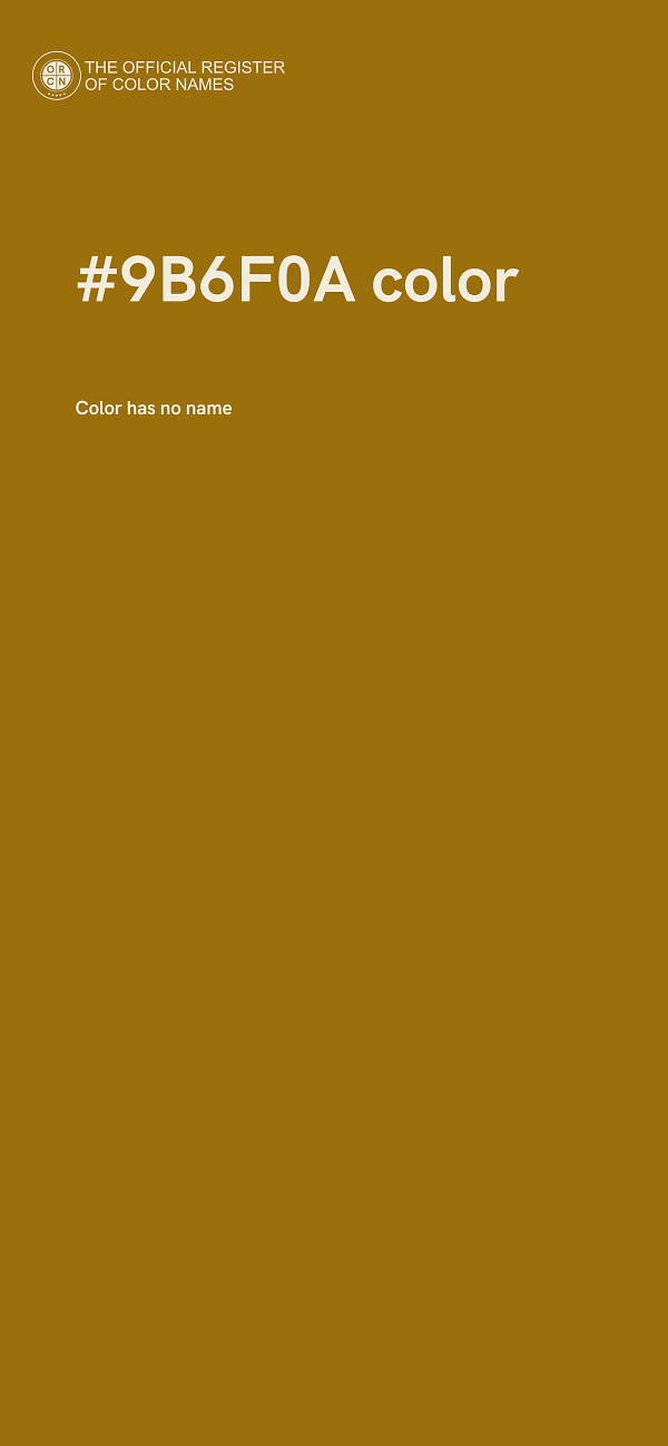 #9B6F0A color image