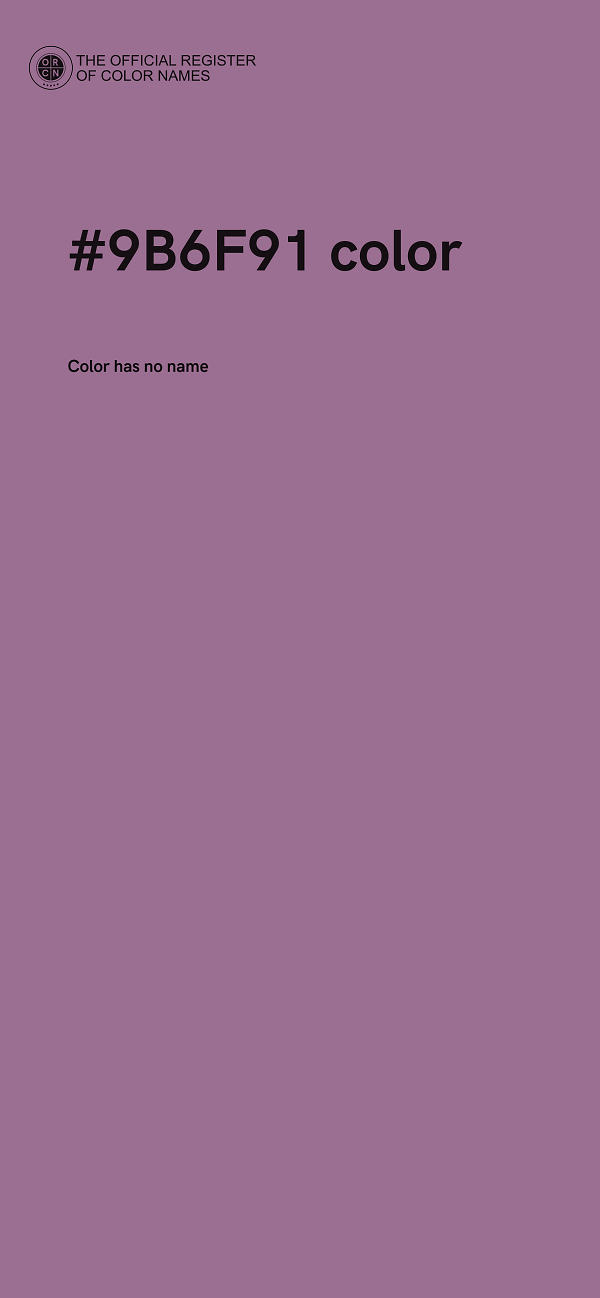 #9B6F91 color image