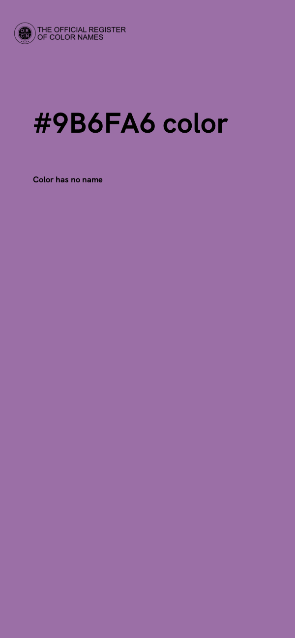 #9B6FA6 color image