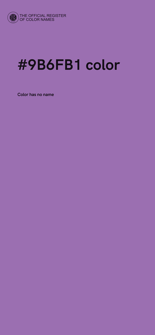 #9B6FB1 color image